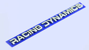 RACING DYNAMICS Aluminium-Schriftzug